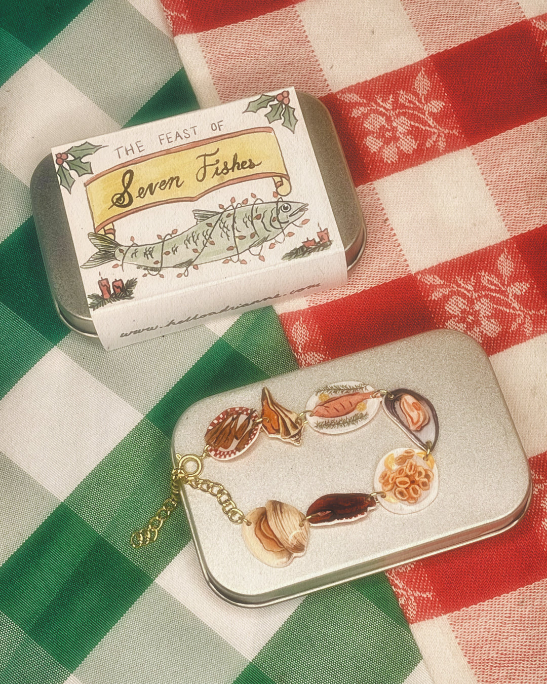 Seven Fishes Charm Bracelet