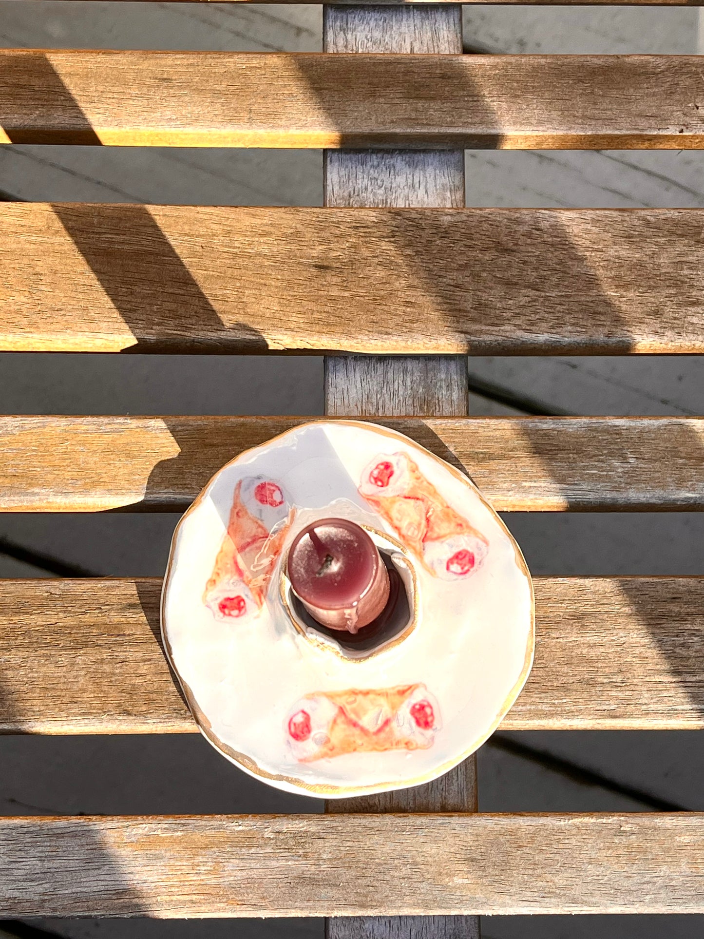 Cannoli Candlestick Holder