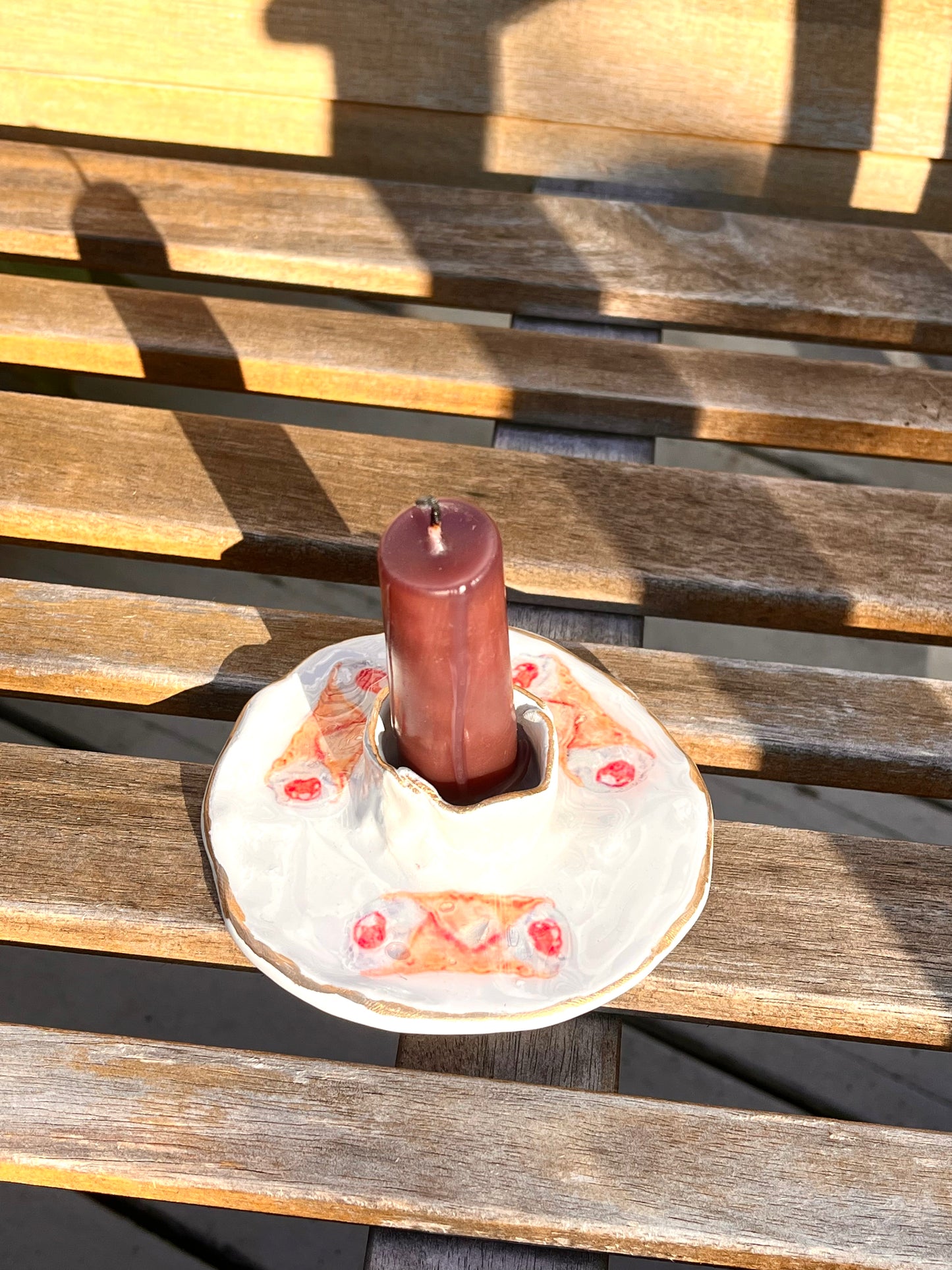 Cannoli Candlestick Holder