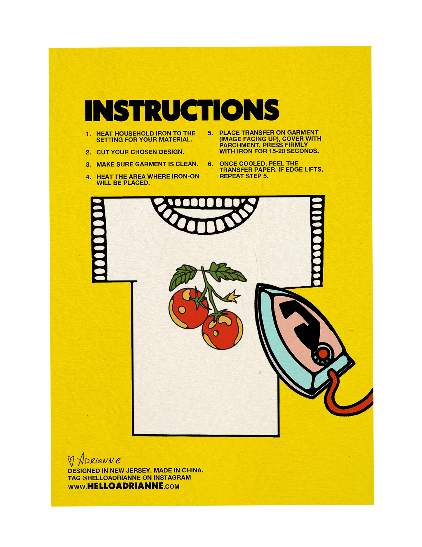 Italian Food Iron-On