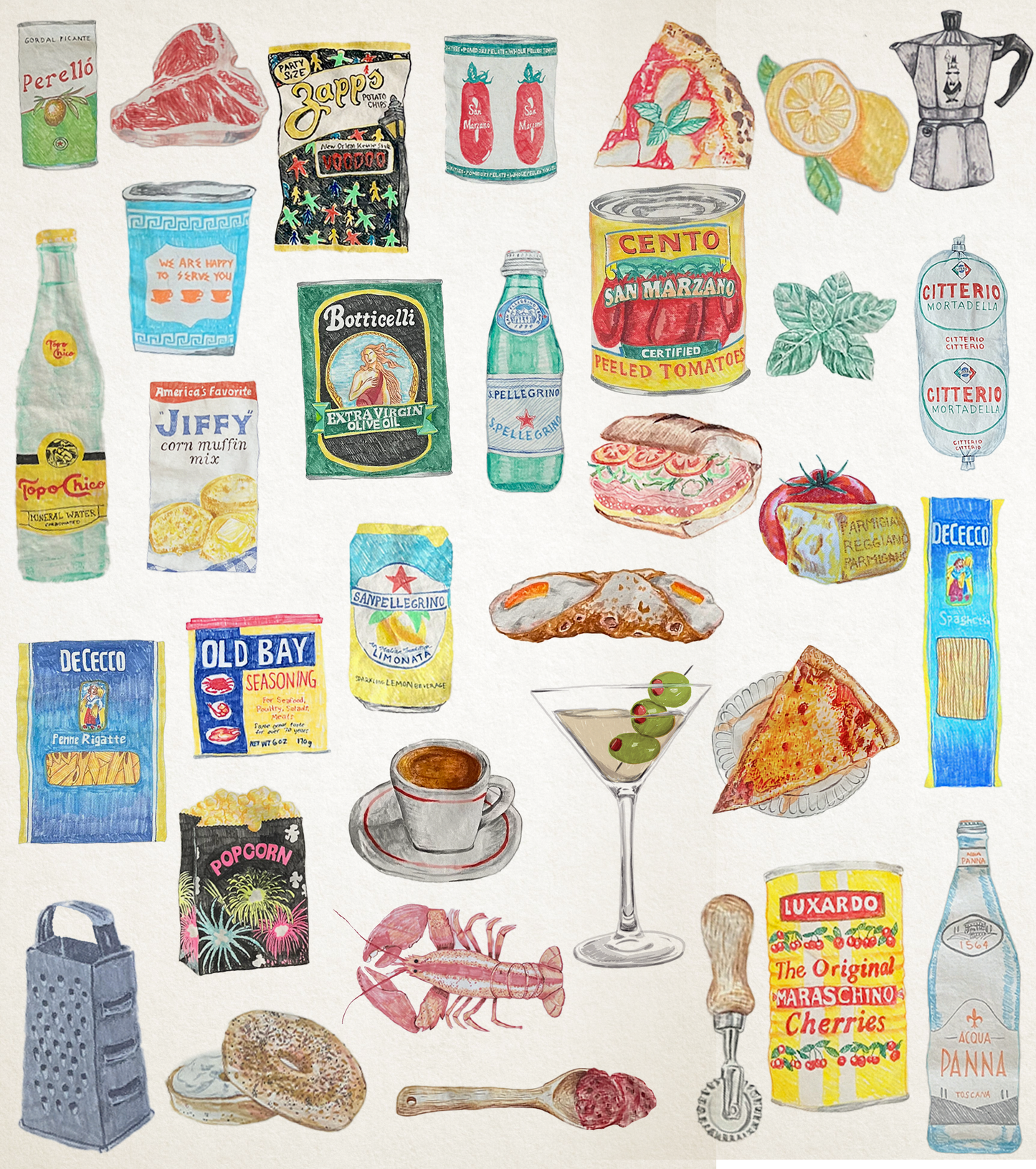 food art sticker pack