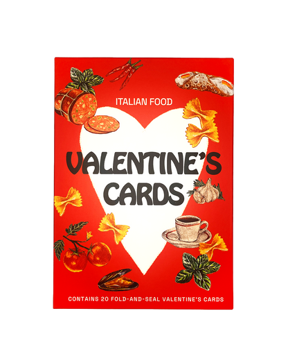 Italian Food Valentine's Cards