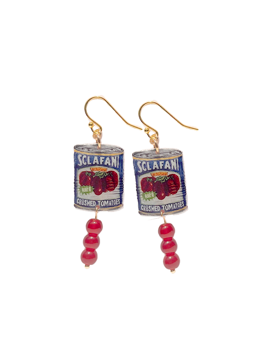 sclafani tomato cans earrings