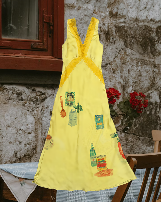 Italian Feast Yellow Dress